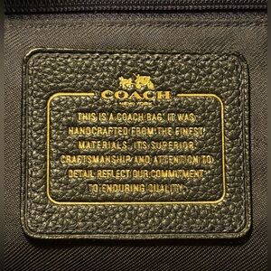 COACH "Sophia" Black
Leather Tote-new w/o tags